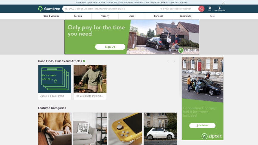 Gumtree Website
