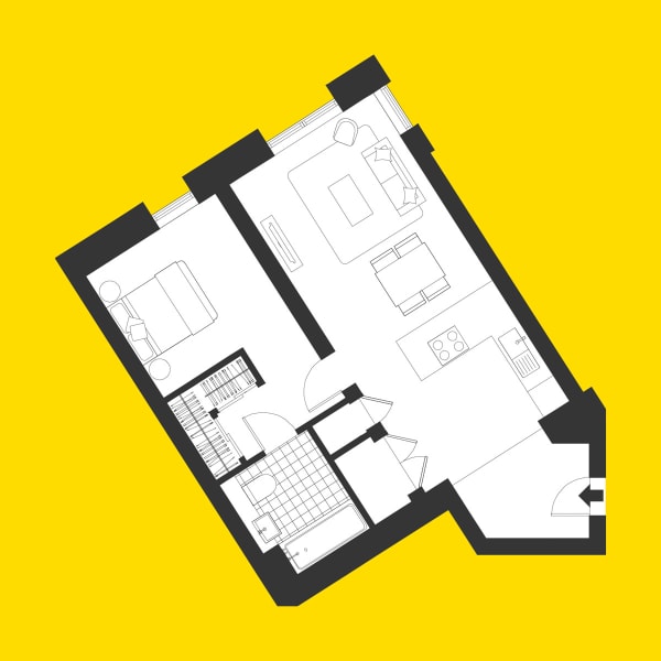 Union Wharf Apartment Floorplan