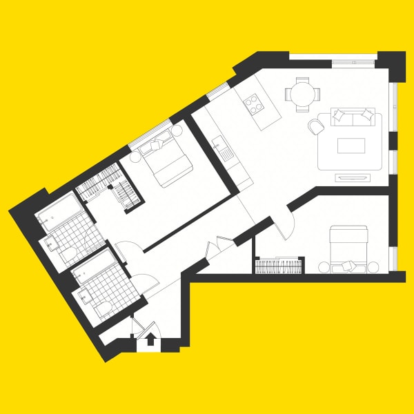 Union Wharf Apartment Floorplan