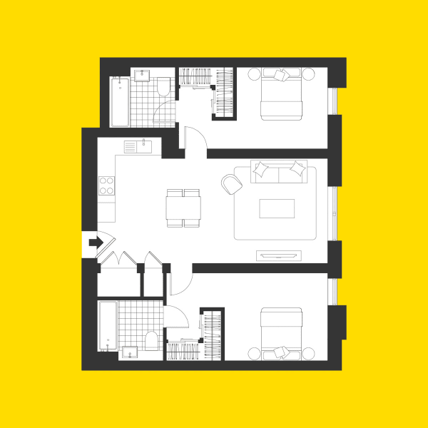 Union Wharf Apartment Floorplan