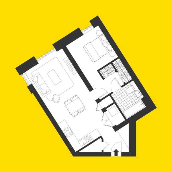 Union Wharf Apartment Floorplan