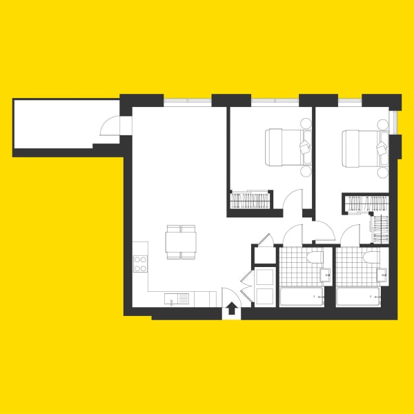 Union Wharf Apartment Floorplan