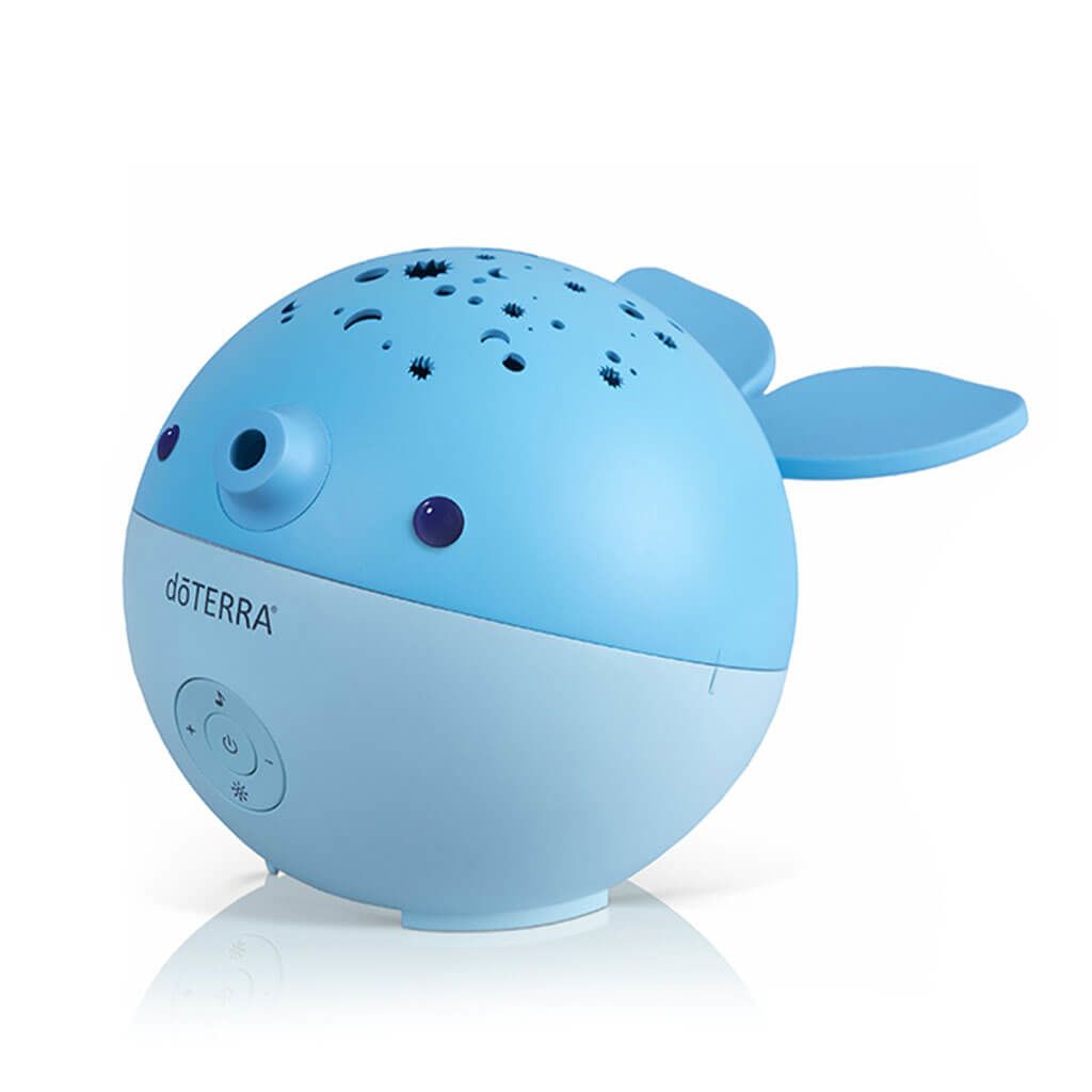 doTERRA whale diffuser for kids unique light projection, peaceful music