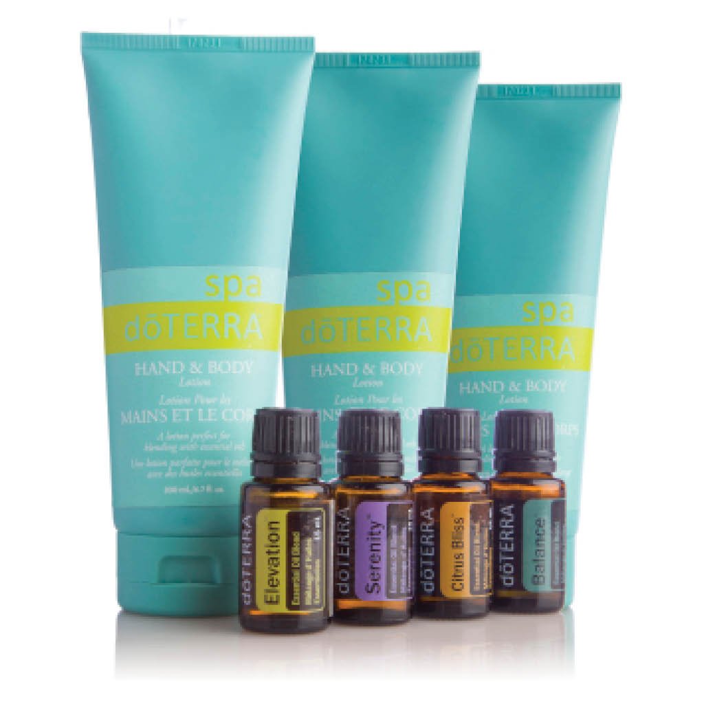 doTERRA Hand & Body Lotion 3 Pack + Mood Management Kit Essential Canuck