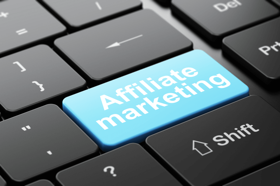 Affiliate Marketing on a Computer Keyboard