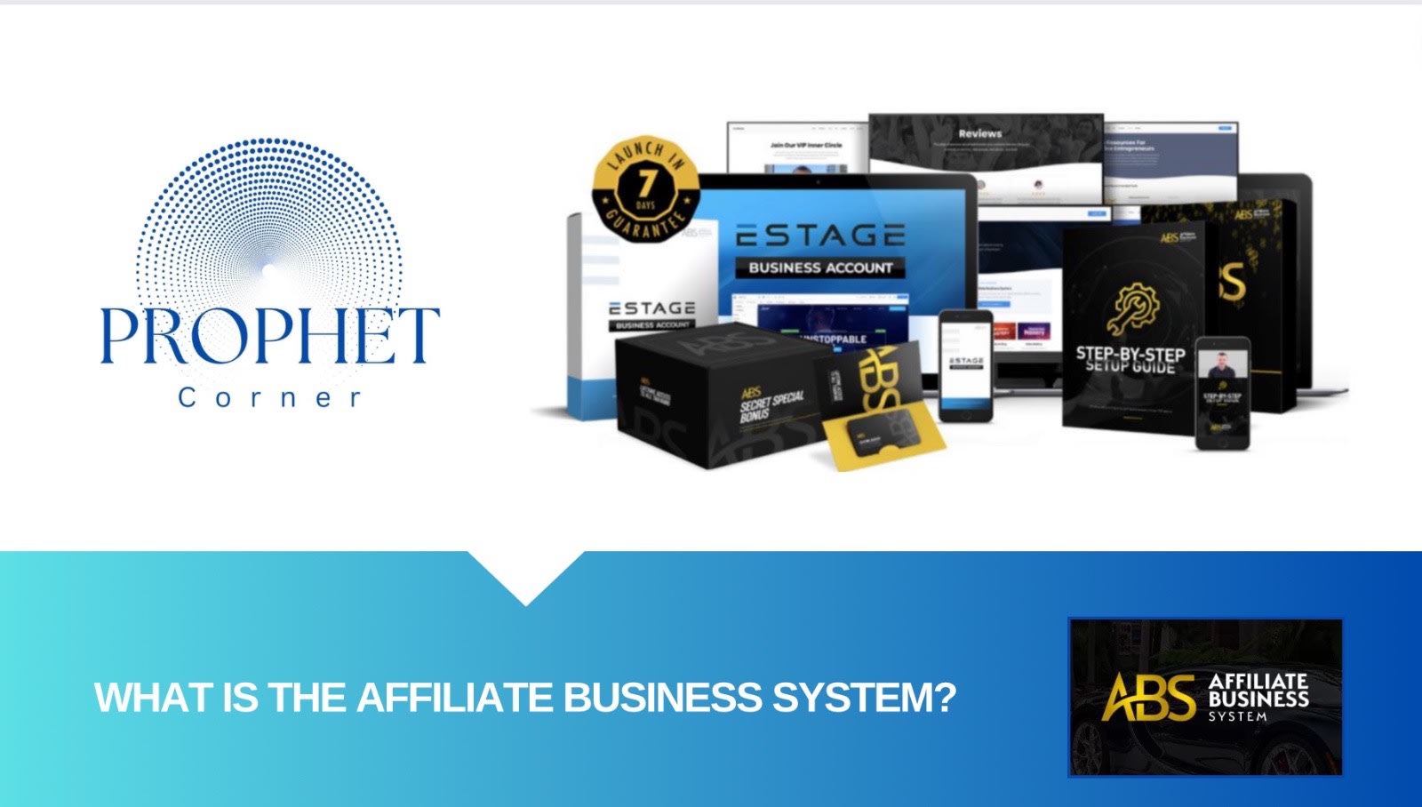 PROPHETCORNER.COM - Affiliate Business System