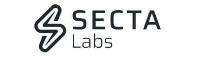 SECTA Labs logo featuring a stylized "S" icon next to the company name in bold, modern typography.