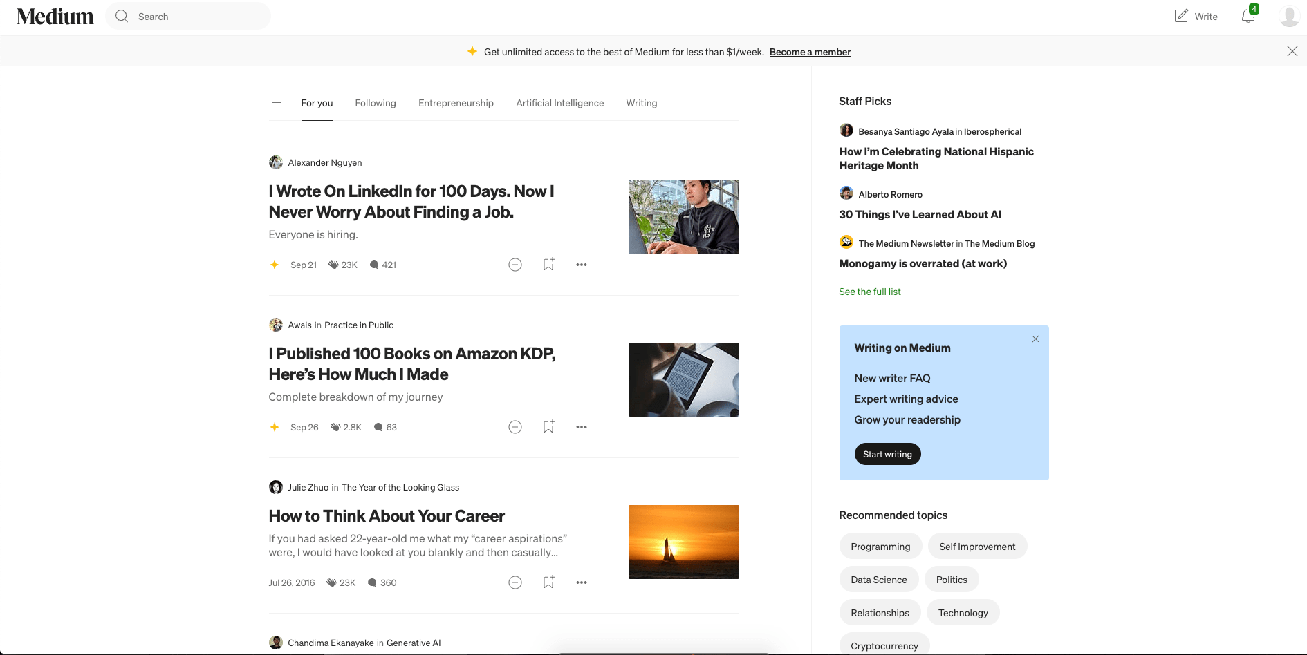 Guest Blogging On Medium