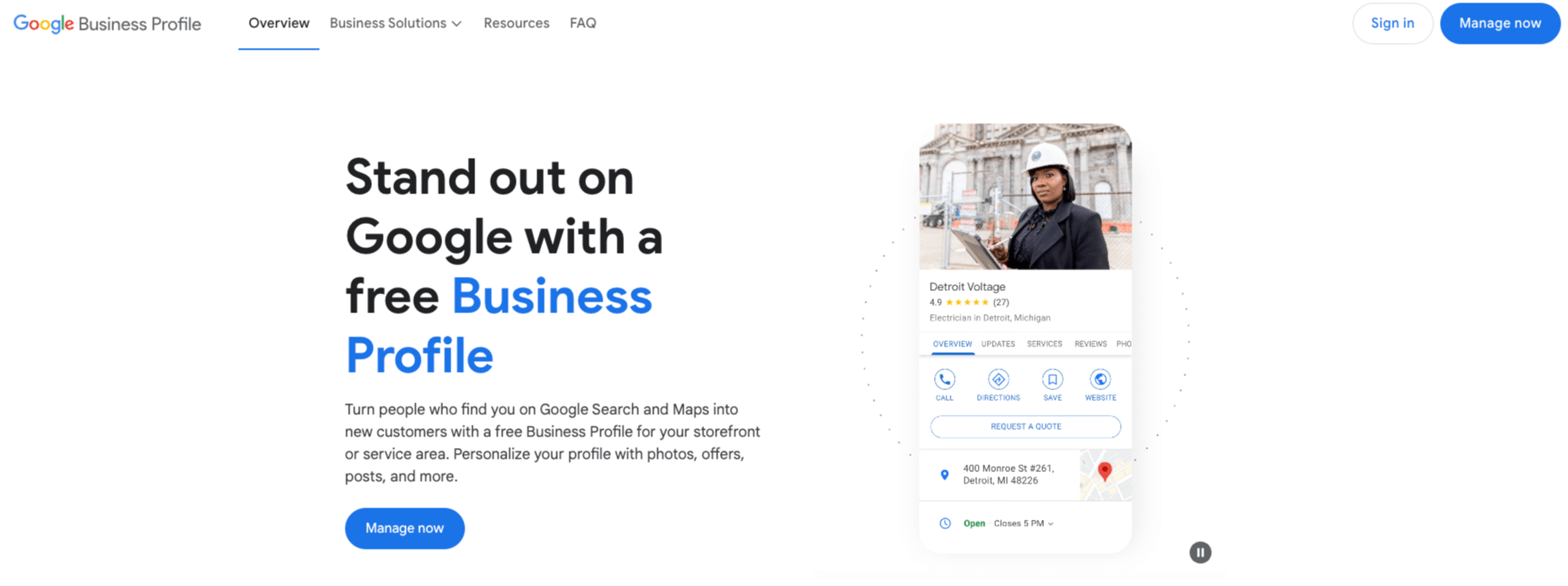 Stand out on Google with a free Business Profile