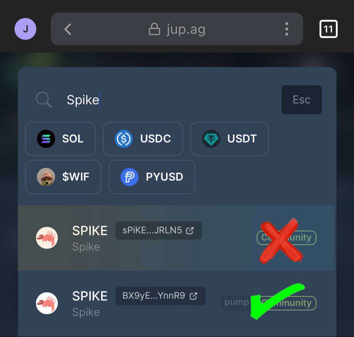 spike contract address