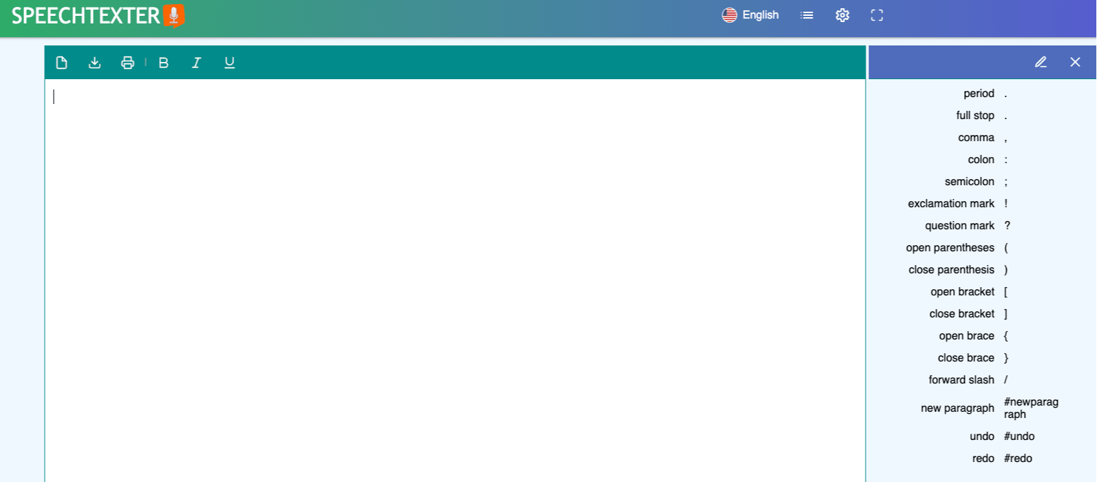 speechtexter