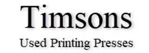 Timson Used Presses Logo