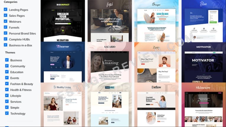 estage templates and categories