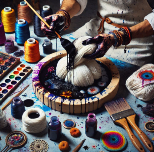 Dye Yarn Black