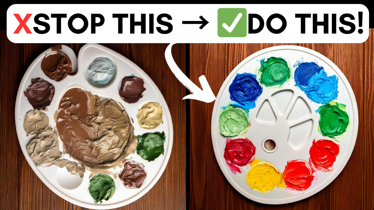 How to FIX & AVOID Muddy Colours in Acrylic Painting - STOP & DO THIS Instead!