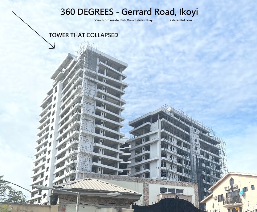 One of Three Towers in 360 Degrees Ikoyi Collapses - Real Estate Market  Research and Data Nigeria and Africa - ei - Estate Intel