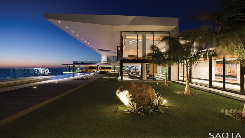 Entrance of the Cliff House in Dakar, Senegal