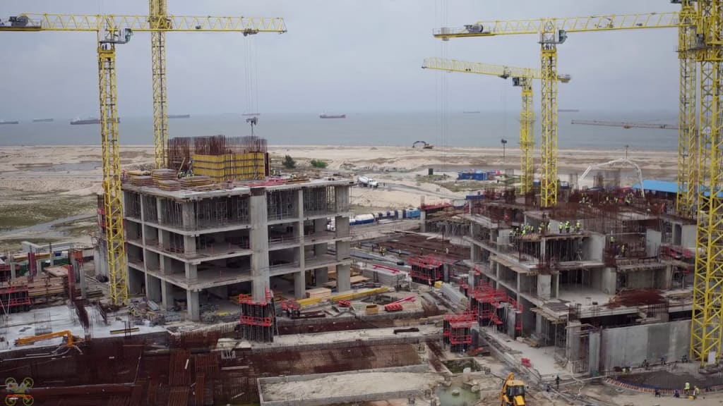 July 2017. Development: The Azuri Peninsula, Eko Atlantic - Lagos. Image Source: Hakon - Skyscrapercity