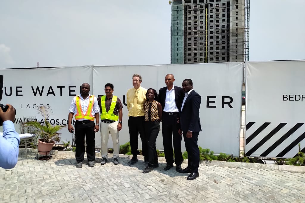 Sapphire Tower in Blue Water Residences Lekki Development Topped Out