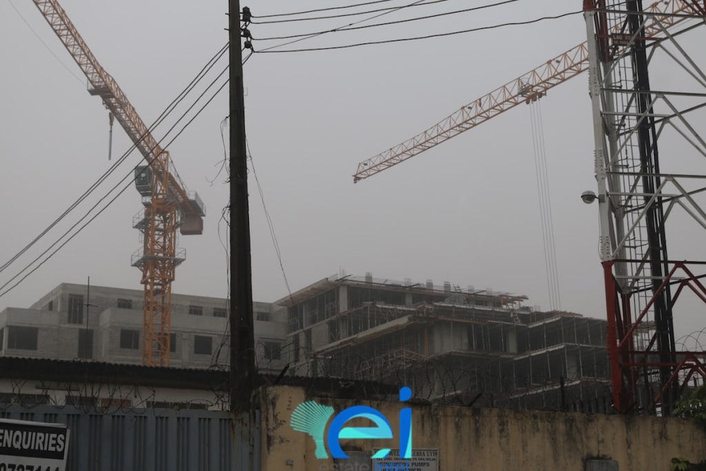 December 2016 - Marriott Hotel, Ikeja GRA (View from Joel Ogunnaike Street).