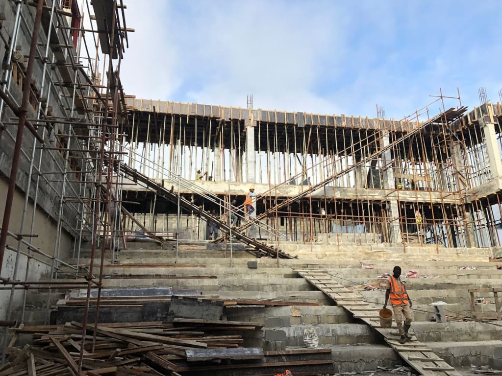 Construction site of Filmhouse Cinemas, Circle Mall, Osapa London, Lekki - Lagos