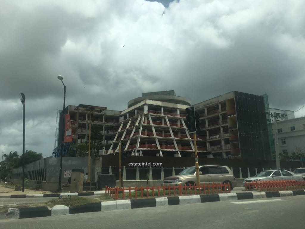 April 2017. Photos: The Iconic IMB Plaza in Victoria Island is being Renovated