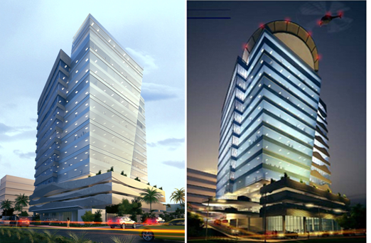 Illustration - Development: Dangote Industries Headquarters, Alfred Rewane Road, Ikoyi - Lagos. Source: MOA NG