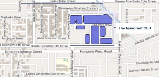 Lekki Business Districts from the 2013 Revised Lekki Scheme 1 Masterplan