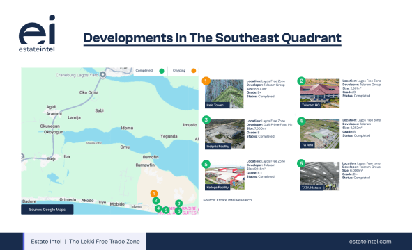 Developments in the Southeast Quadrant, Lekki Free Trade Zone