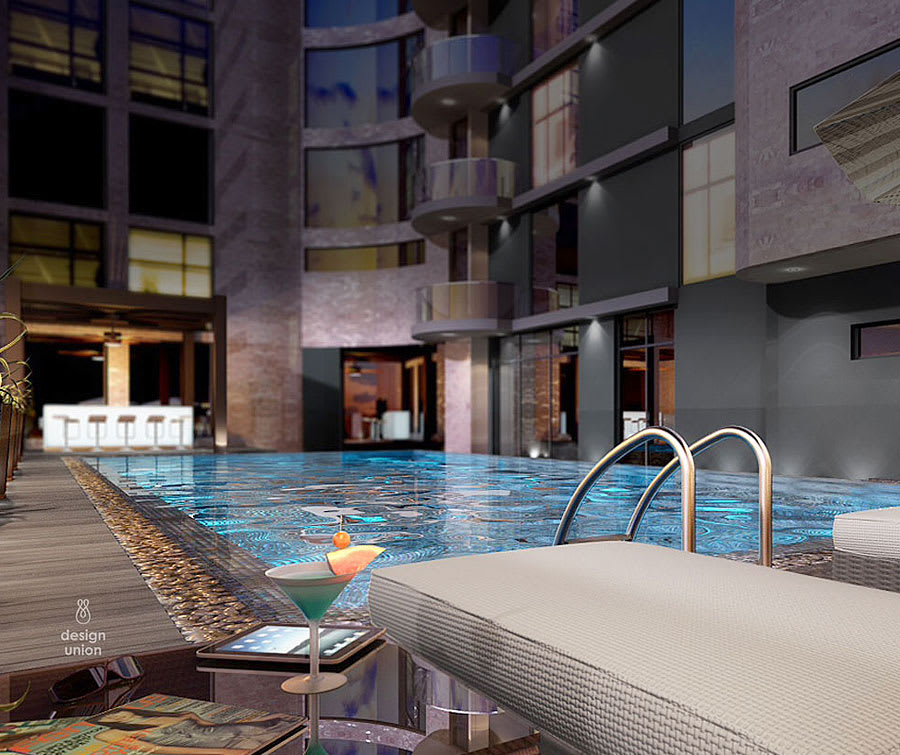 Swimming Pool - Eden Heights, Elsie Femi Pearse Street, Victoria Island - Lagos. Image Source. Eden Heights.