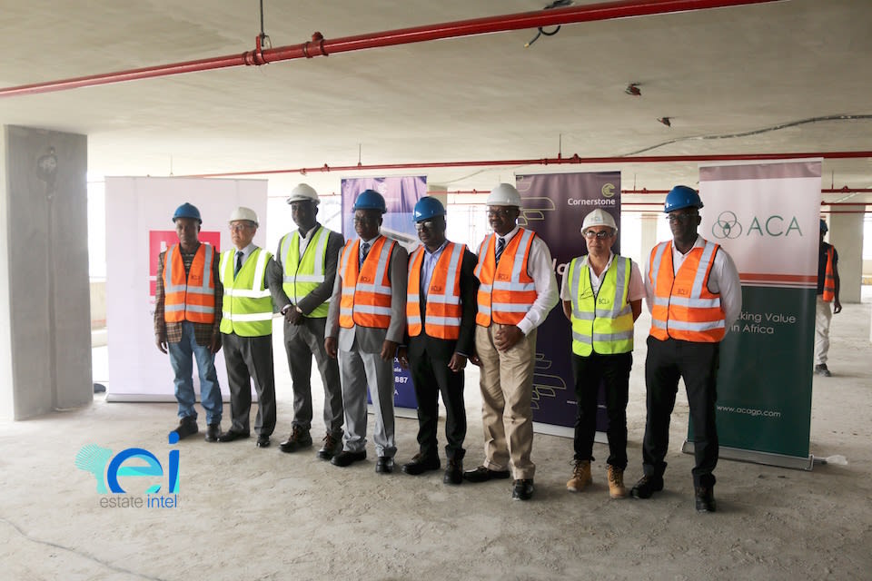 Topping out Ceremony at Cornerstone HQ Development on Chief Yesuf Abiodon Road, Oniru - Lagos