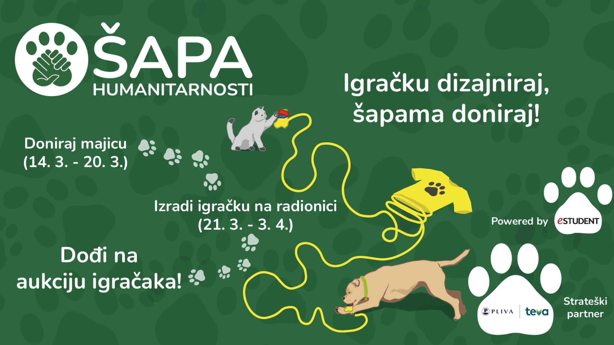 Šapa humanitarnosti - feel good osjećaj za vas, a beskrajna sreća za životinje! 