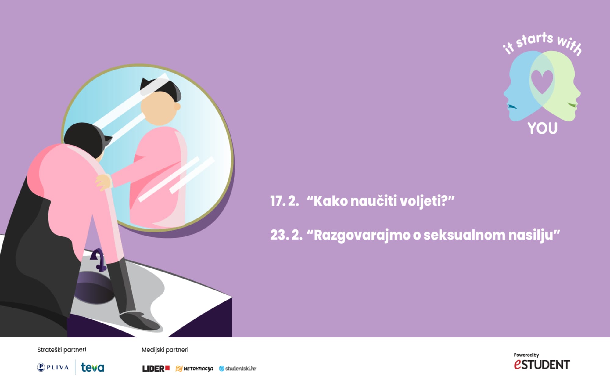 Razgovarajmo o seksualnom nasilju: edukativni projekt It starts with you otvara prijave za novo predavanje