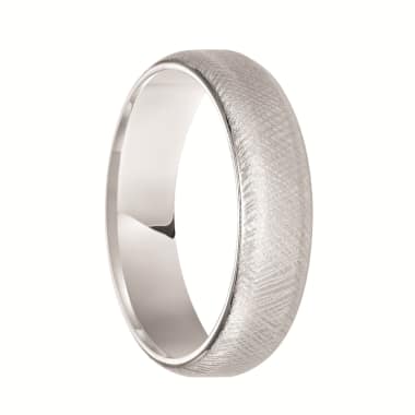 Sterling Silver Cast Woven Comfort Fit Band with Black Oxidation