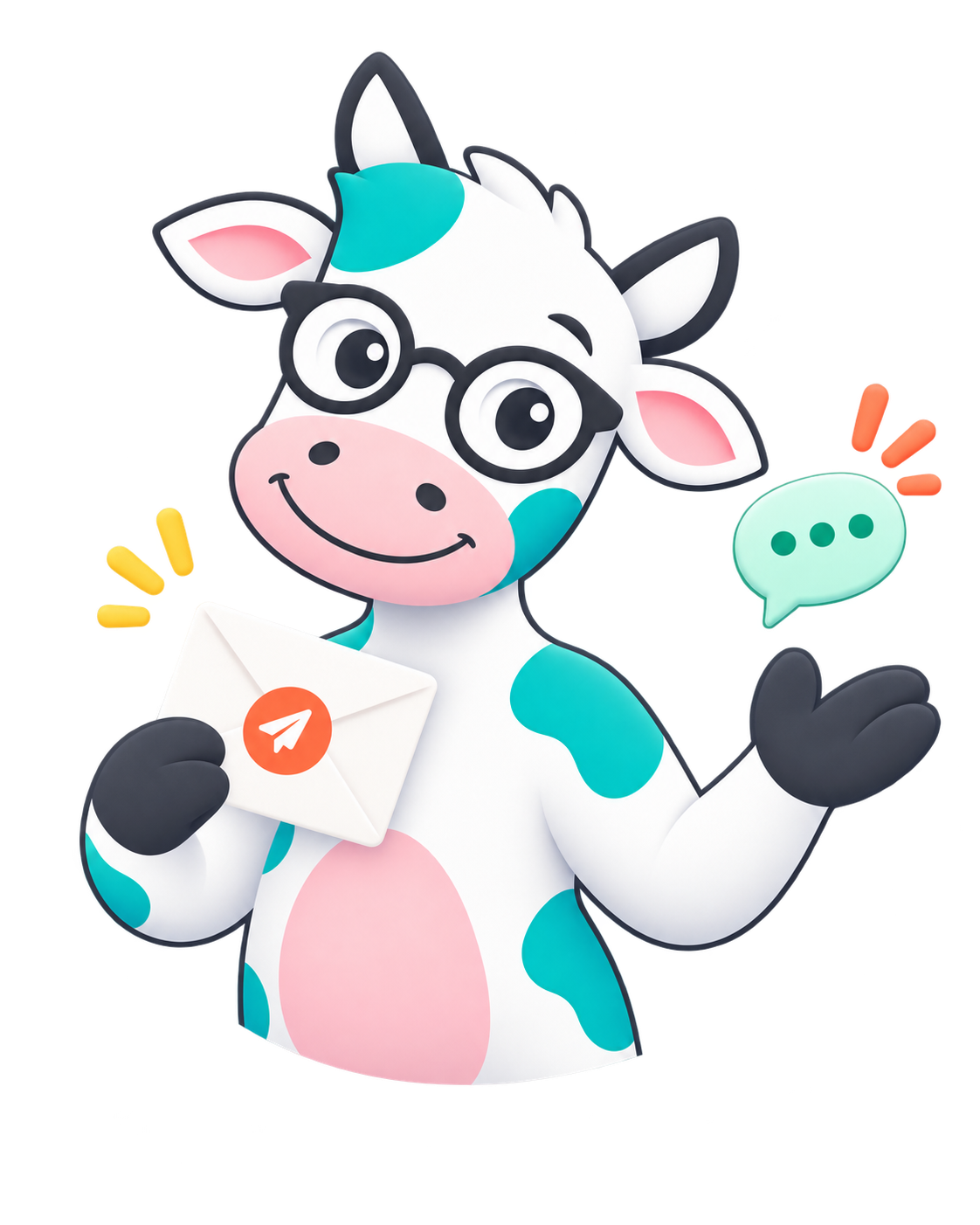 Formoola Works mascot welcoming a business owner to get in touch