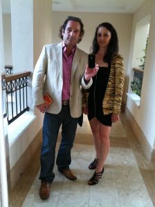 Jane and Pete Dressed up on Red Level Gran Melia