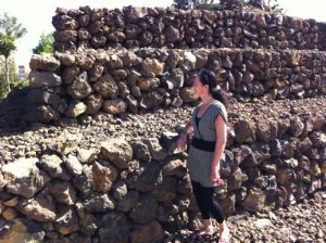 Jane and a Guimar Pyramid