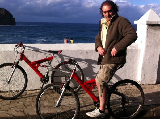 Pete on Bike, Garachico