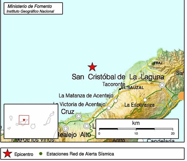 Earthquake El Sauzal Tenerife