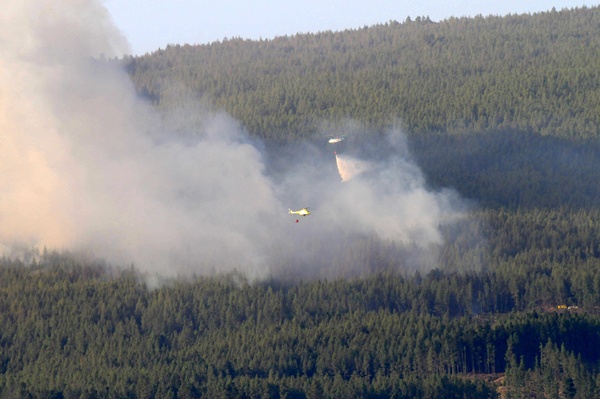 Fire seen from Icod de Los Vinos