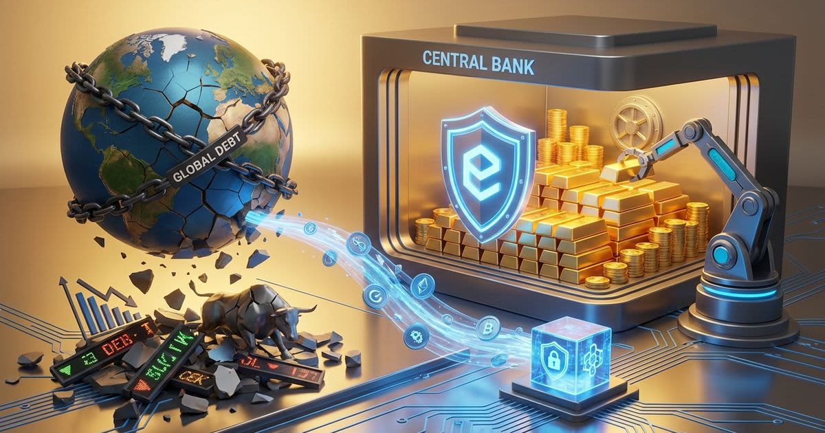 Central banks hoard gold as the massive global debt rollover fractures equity markets