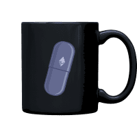 Ethereum Blue Pill Mug - Black