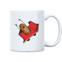 Bitcoin Roller Coaster Mug - White