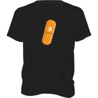 Bitcoin Orange Pill T-shirt - Black / L