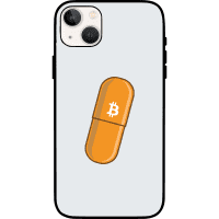 Bitcoin Orange Pill iPhone 13 Case - White