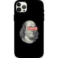 Benjamin Franklin Crypto iPhone 13 Pro Max Case - Black