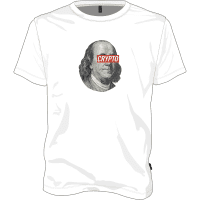 Benjamin Franklin Crypto T-shirt - White / S