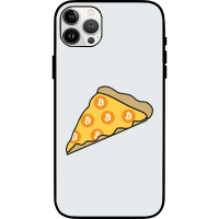 Bitcoin Pizza iPhone 13 Pro Max Case - White