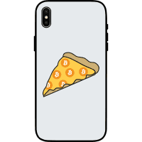 Bitcoin Pizza iPhone XS Max Case - White