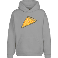 Bitcoin Pizza Hoodie - Grey / S